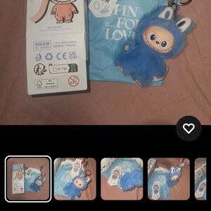 AUTHENTIC POPMART PIN FOR LOVE LETTER 'O' PLUSH PENDANT